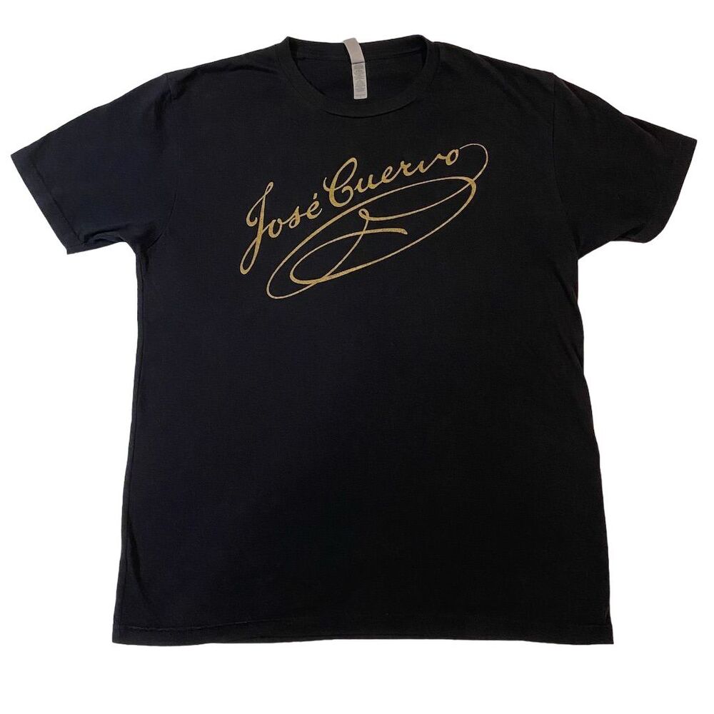 Jose Cuervo Men's Black Graphic T-Shirt Distillery Theme Size L